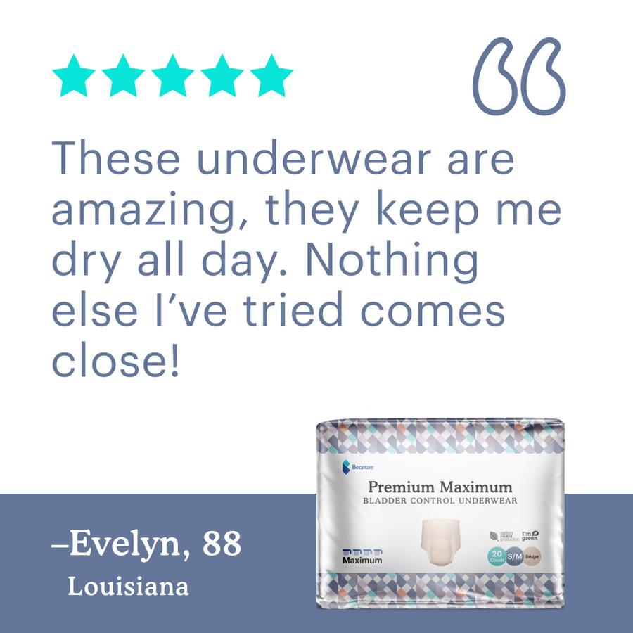 Because Premium Maximum Plus Underwear for Women